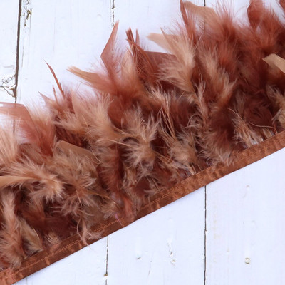 1 metar kožne ružičasto sive pureće perje za ukras vjenčanice perjanice rubna vrpca pribor za šivanje odjeće