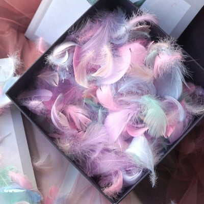 100 τμχ 8-15cm Mix Swan Feather Floating Colorful Swan Feather Plume for Craft Wedding Home Decoration DIY Jewelry Accessories