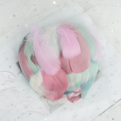 100 buc 8-15 cm amestec de pene de lebădă plutitoare de pene de lebădă colorate pentru artizanat, nuntă, decorare a casei, accesorii de bijuterii DIY