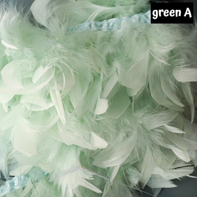 Χνουδωτά φτερά γαλοπούλας Boa Trim Craft Βαμμένα Plumas Κορδέλα κρόσσια για κεντρικά για τραπέζια γάμου Diy Facinator Feather
