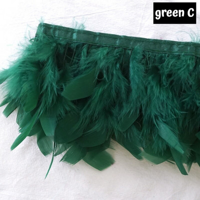 Χνουδωτά φτερά γαλοπούλας Boa Trim Craft Βαμμένα Plumas Κορδέλα κρόσσια για κεντρικά για τραπέζια γάμου Diy Facinator Feather