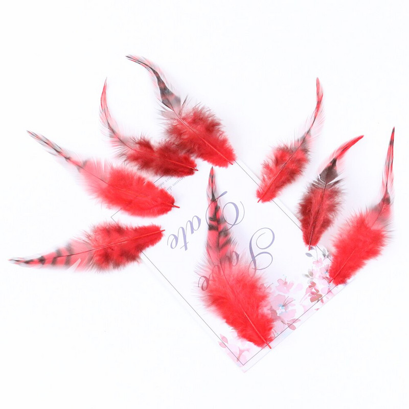 100 buc. pene naturale de pui de cocoș 10-15 CM pentru petrecere, bricolaj, artizanat, pene, material pentru legarea muștelor, accesorii pentru pomul de Crăciun, penne