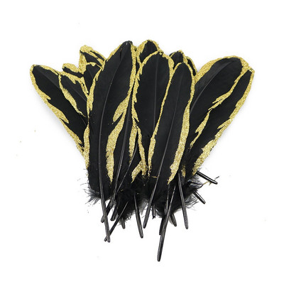 WCFeatherS 10 tk kullasse kastetud musta hanesulgi 15-20 cm DIY tarvikud Peakatte Kaunistussuled käsitööks