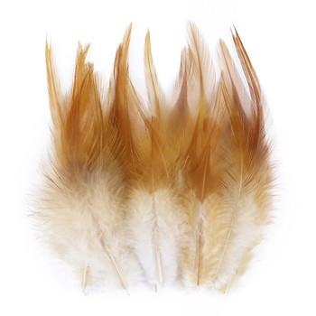 Φυσικά φτερά κόκορα φασιανού 5-10 εκ. Διακόσμηση για κοσμήματα Αποκριάτικα πάρτι Χειροποίητα αξεσουάρ Χειροτεχνία Plume 50 ΤΕΜ.