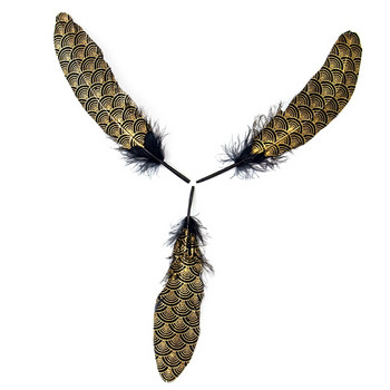 10 ΤΕΜ. Μαύρα φυσικά φτερά χήνας Ζυγαριές ψαριού 15-20 cm/4-6 ίντσες For Diy Craft καπέλο juju Αξεσουάρ ρούχων Κοσμήματα Διακόσμηση λοφίο