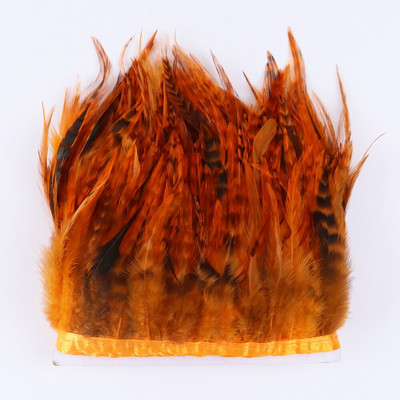 1 metar Obrubljena vrpca od zelenog pijetlovog perja za rukotvorine Dodaci za haljine Šivanje Odjeća Pileće perje Perje Rese na rasprodaji