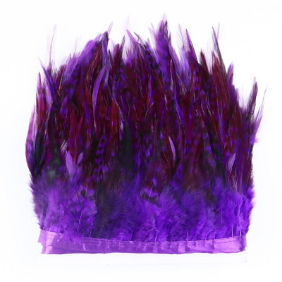 1 metar Obrubljena vrpca od zelenog pijetlovog perja za rukotvorine Dodaci za haljine Šivanje Odjeća Pileće perje Perje Rese na rasprodaji