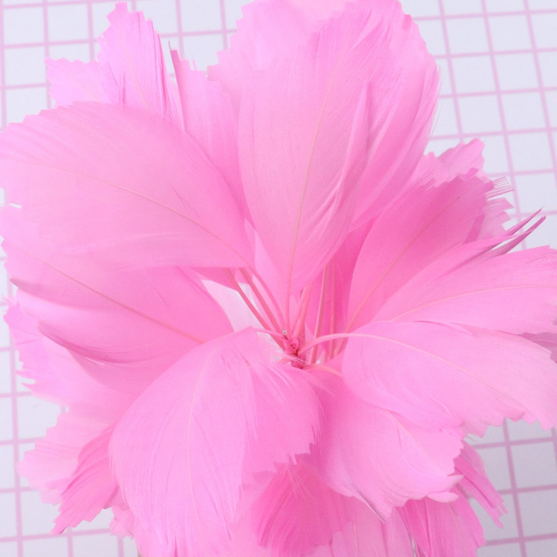 1 hrpa/lot cvijet od pilećeg perja za šešir Ukrasi za pokrivala za glavu perje Pribor za rukotvorine Perje