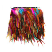 1 metar Obrubovi od višebojnog pijetlovog perja Visina 4-6 inča Vrpca od prirodnog fazanskog perja Pribor za šivanje haljine/suknje