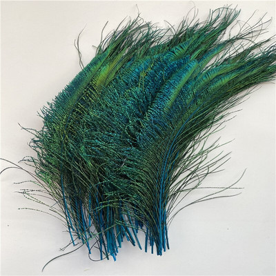 The New Listing 20τμχ/παρτίδα Υψηλής ποιότητας Lake Blue Peacock Feathers 30-40cm for Jewelry Party Wedding Home DIY Plumes