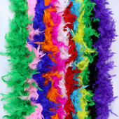 38-40g Naturaalset värvi kalkuni sulg 2 meetrit Marabou Boa kleidi jaoks Riietus Kaunistus Aksessuaarid Sall Sall Vöö Plumas