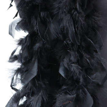 38-40g Φυσικό Έγχρωμο Φτερό Γαλοπούλας 2μέτρα Marabou Boa για Αξεσουάρ Διακόσμησης Ενδυμάτων Φόρεμα Φουλάρι Ζώνης Πλούμα