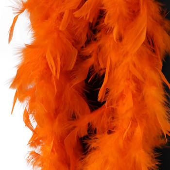 38-40g Естествено оцветени пуешки пера 2 метра Марабу Боа за рокля Аксесоари за декорация на дрехи Шал Шал Колан Plumas