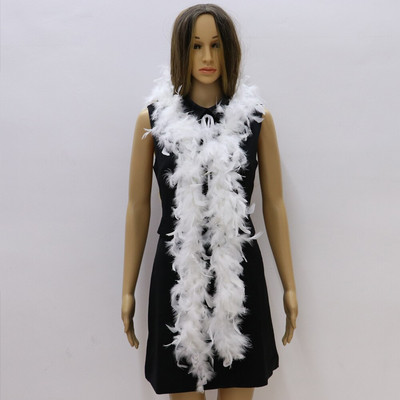 38-40g Naturaalset värvi kalkuni sulg 2 meetrit Marabou Boa kleidi jaoks Riietus Kaunistus Aksessuaarid Sall Sall Vöö Plumas