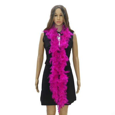 38-40g Naturaalset värvi kalkuni sulg 2 meetrit Marabou Boa kleidi jaoks Riietus Kaunistus Aksessuaarid Sall Sall Vöö Plumas