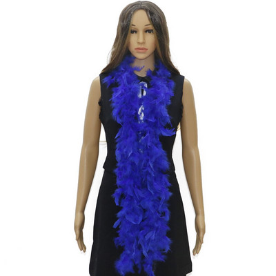 38-40g Naturaalset värvi kalkuni sulg 2 meetrit Marabou Boa kleidi jaoks Riietus Kaunistus Aksessuaarid Sall Sall Vöö Plumas