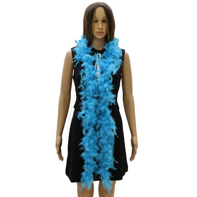 38-40g Naturaalset värvi kalkuni sulg 2 meetrit Marabou Boa kleidi jaoks Riietus Kaunistus Aksessuaarid Sall Sall Vöö Plumas