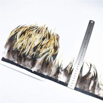 1 yard Obrubi od prirodnog fazanskog perja Rese Diy pribor za ručni rad Šljive za zanate Šivanje vjenčanica Ukrasne perjanice