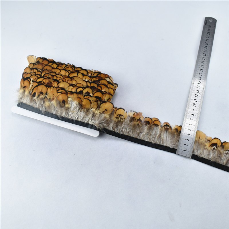 1 yard Obrubi od prirodnog fazanskog perja Rese Diy pribor za ručni rad Šljive za zanate Šivanje vjenčanica Ukrasne perjanice