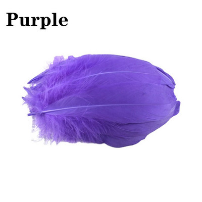 100vnt/part Natūralios Spalvingos Plunksnos Vestuviniai Papuošalai Gamyba Žąsų Plunksnos Vakarėlis Kalėdiniai amatai Pasidaryk pats slyvos Dekoracija 15-20cm