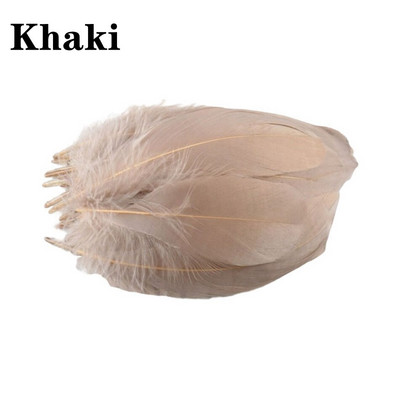 100vnt/part Natūralios Spalvingos Plunksnos Vestuviniai Papuošalai Gamyba Žąsų Plunksnos Vakarėlis Kalėdiniai amatai Pasidaryk pats slyvos Dekoracija 15-20cm