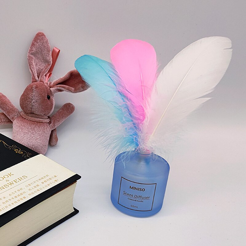 100vnt/part Natūralios Spalvingos Plunksnos Vestuviniai Papuošalai Gamyba Žąsų Plunksnos Vakarėlis Kalėdiniai amatai Pasidaryk pats slyvos Dekoracija 15-20cm