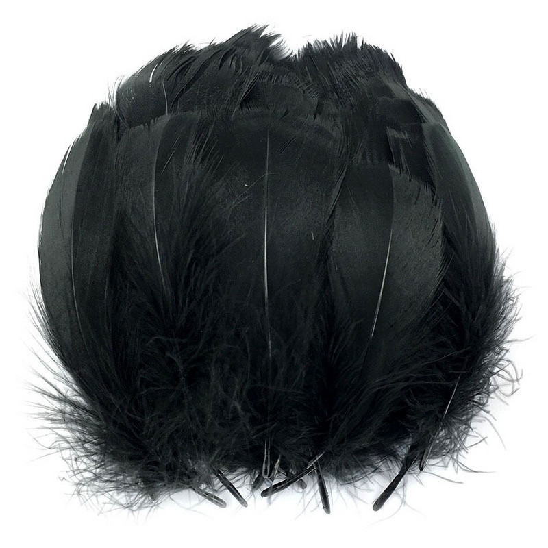 100vnt/part Natūralios Spalvingos Plunksnos Vestuviniai Papuošalai Gamyba Žąsų Plunksnos Vakarėlis Kalėdiniai amatai Pasidaryk pats slyvos Dekoracija 15-20cm