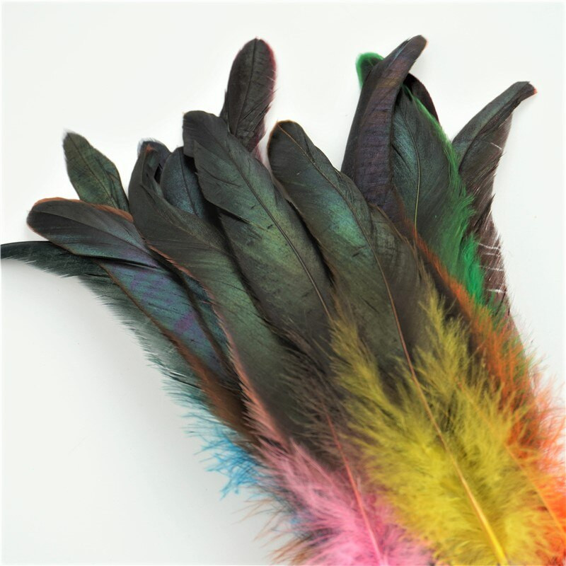 50 tk/partii 15-20 cm kukesuled meisterdamiseks Kanakaunistus ehete loomine pühade aksessuaarid Värvilised faasani ploomid