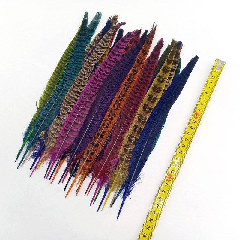 10 tk Naturaalsed emase faasanisaba suled käsitööks jõulupulmade keskosad Diy Pluma Eksootilised aksessuaarid kaunistused 25-30cm