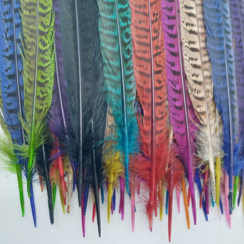 10 tk Naturaalsed emase faasanisaba suled käsitööks jõulupulmade keskosad Diy Pluma Eksootilised aksessuaarid kaunistused 25-30cm