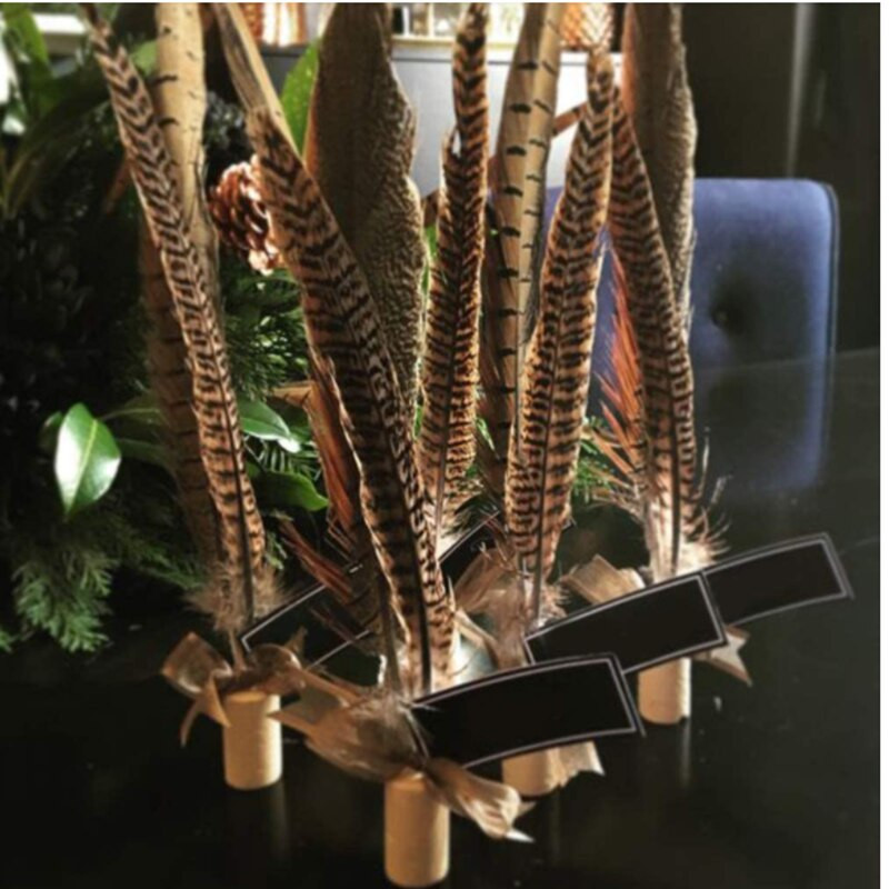 10 tk Naturaalsed emase faasanisaba suled käsitööks jõulupulmade keskosad Diy Pluma Eksootilised aksessuaarid kaunistused 25-30cm