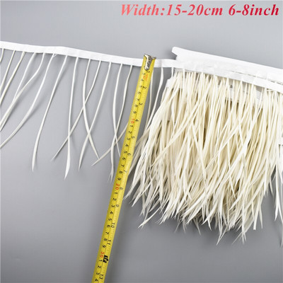 Pene albe negre de 1 metri pentru haine Panglică pe bandă Trimuri cu franjuri Turcia Fazan Strut Gâscă Rochie Boa Garnituri de cusut