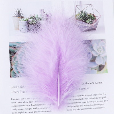 100 komada Nakit od purećeg marabou perja Šeširi Ukrasno perje 10-15 cm/4-6 inča Vrpca od prirodnog perja Dodatak za šivanje