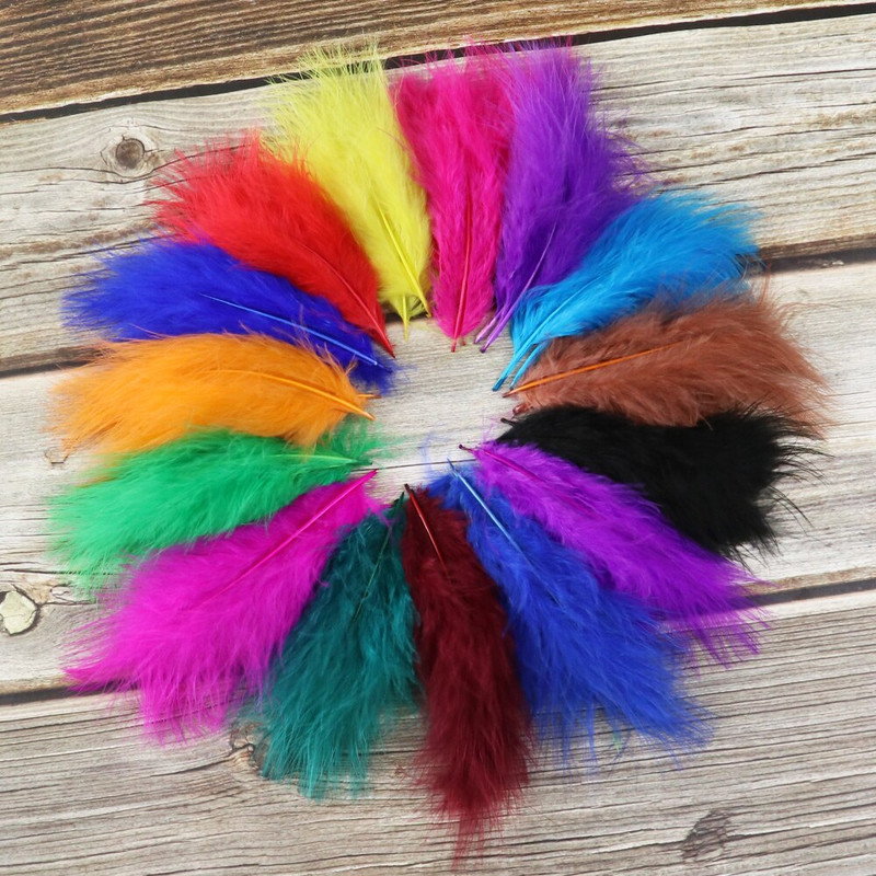 100 komada Nakit od purećeg marabou perja Šeširi Ukrasno perje 10-15 cm/4-6 inča Vrpca od prirodnog perja Dodatak za šivanje