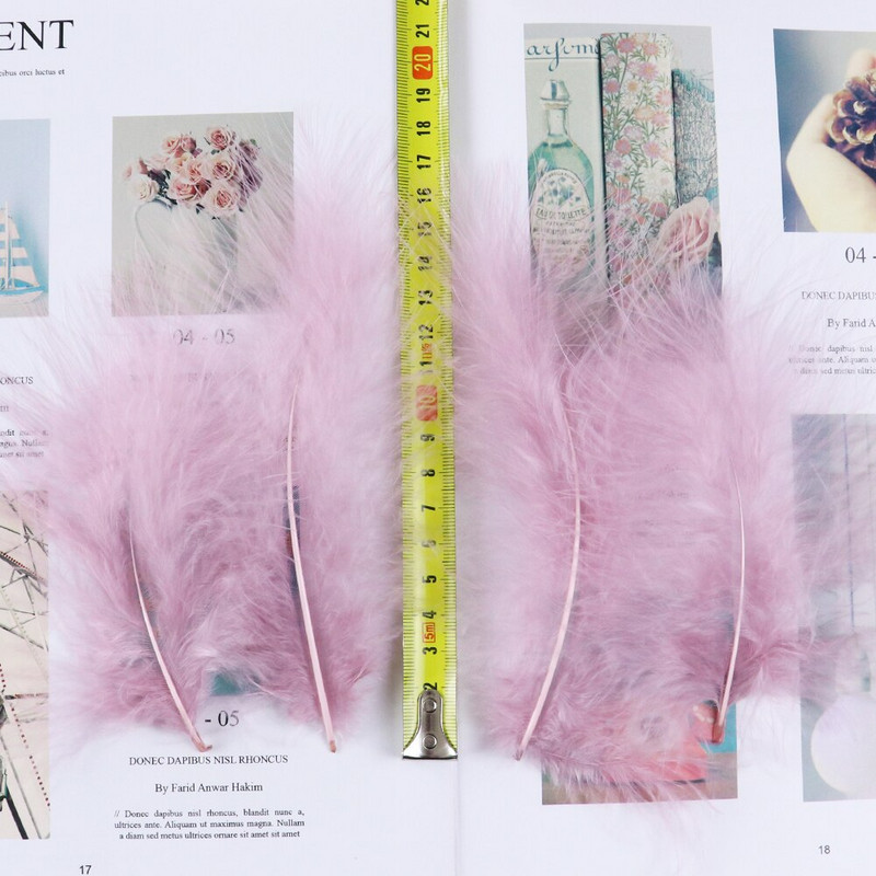 100 komada Nakit od purećeg marabou perja Šeširi Ukrasno perje 10-15 cm/4-6 inča Vrpca od prirodnog perja Dodatak za šivanje