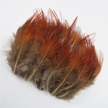 50 бр. Естествени жълто-червени пера от фазан за занаяти 3-8 СМ Направи си сам пера Създаване на малки бижута Занаяти Аксесоари Декорация