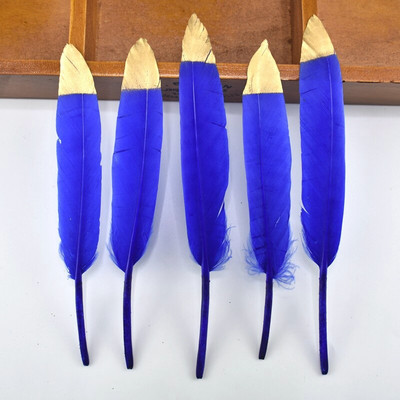 20 komada prirodnog rukotvorina od guščjeg perja za zabavu DIY perjanica od crnog zlata svadbeni božićni dodaci za kućnu dekoraciju 10-15 cm