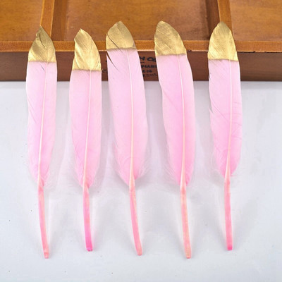 20 komada prirodnog rukotvorina od guščjeg perja za zabavu DIY perjanica od crnog zlata svadbeni božićni dodaci za kućnu dekoraciju 10-15 cm