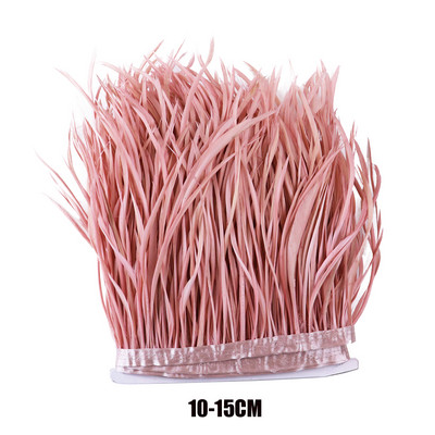 2 jarda/lot Ružičasti noj/Marabou/Pureći/Pijetlov perje Vrpca Vjenčanica Ukrasni pribor za ručni rad Ručno perje