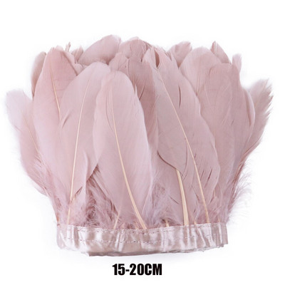 2 jarda/lot Ružičasti noj/Marabou/Pureći/Pijetlov perje Vrpca Vjenčanica Ukrasni pribor za ručni rad Ručno perje