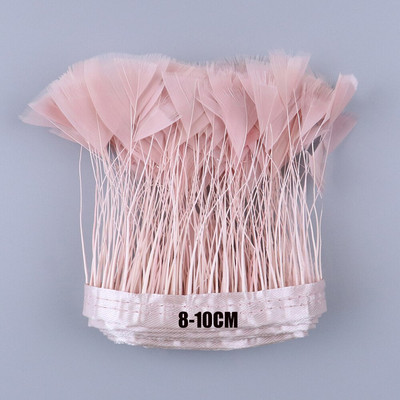 2 jarda/lot Ružičasti noj/Marabou/Pureći/Pijetlov perje Vrpca Vjenčanica Ukrasni pribor za ručni rad Ručno perje