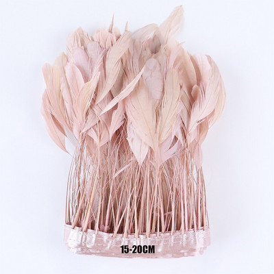 2 jarda/lot Ružičasti noj/Marabou/Pureći/Pijetlov perje Vrpca Vjenčanica Ukrasni pribor za ručni rad Ručno perje