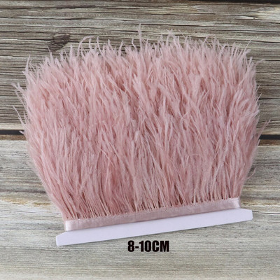 2 jarda/lot Ružičasti noj/Marabou/Pureći/Pijetlov perje Vrpca Vjenčanica Ukrasni pribor za ručni rad Ručno perje