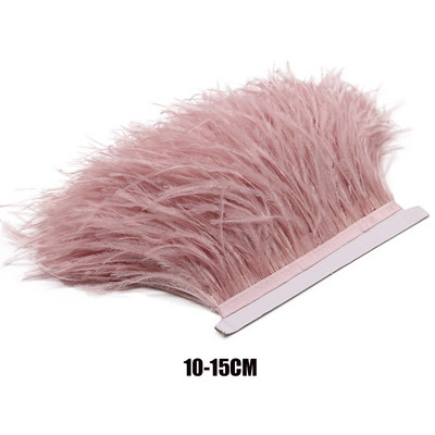 2 jarda/lot Ružičasti noj/Marabou/Pureći/Pijetlov perje Vrpca Vjenčanica Ukrasni pribor za ručni rad Ručno perje