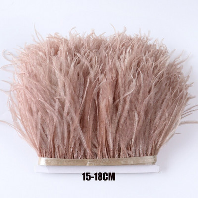 2 jarda/lot Ružičasti noj/Marabou/Pureći/Pijetlov perje Vrpca Vjenčanica Ukrasni pribor za ručni rad Ručno perje