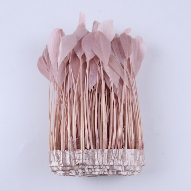 2 jarda/lot Ružičasti noj/Marabou/Pureći/Pijetlov perje Vrpca Vjenčanica Ukrasni pribor za ručni rad Ručno perje