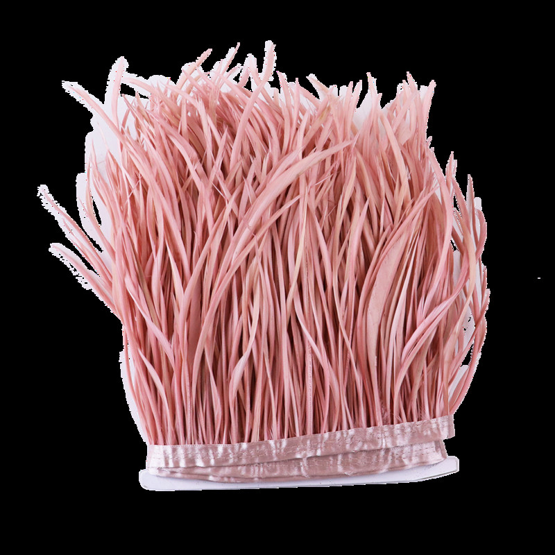 2 jarda/lot Ružičasti noj/Marabou/Pureći/Pijetlov perje Vrpca Vjenčanica Ukrasni pribor za ručni rad Ručno perje