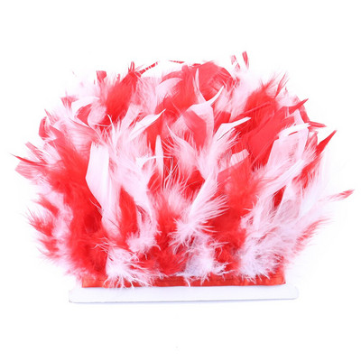 1 metar Obrub od purećeg perja DIY Vjenčani pribor za šivanje Dekoracija odjeće Pahuljasto perje Vrpca za rukotvorine 10-15 CM