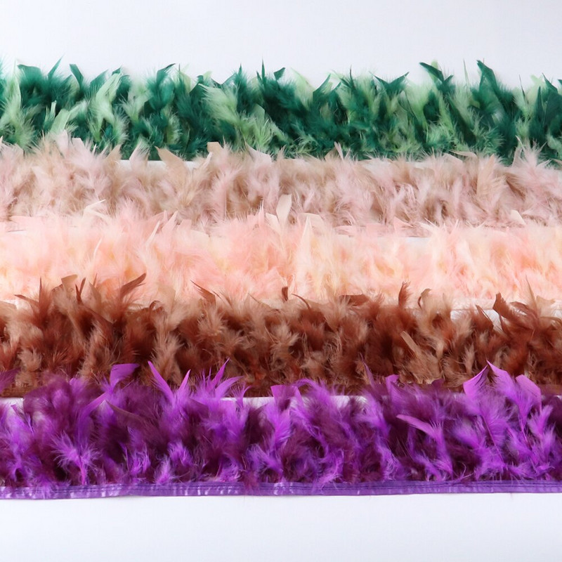 1 metar Obrub od purećeg perja DIY Vjenčani pribor za šivanje Dekoracija odjeće Pahuljasto perje Vrpca za rukotvorine 10-15 CM