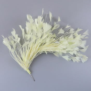 25-30CM Изящно цвете от пера на фазан за пуйка за шапка Направи си сам Шапка Plumas Decorativas Сватбени булчински аксесоари за коса tocado